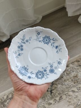 Lot Of 4 Seltmann Weiden Christina Y2KPorcelain Bavarian Blue 5-3/4" B&B Plates